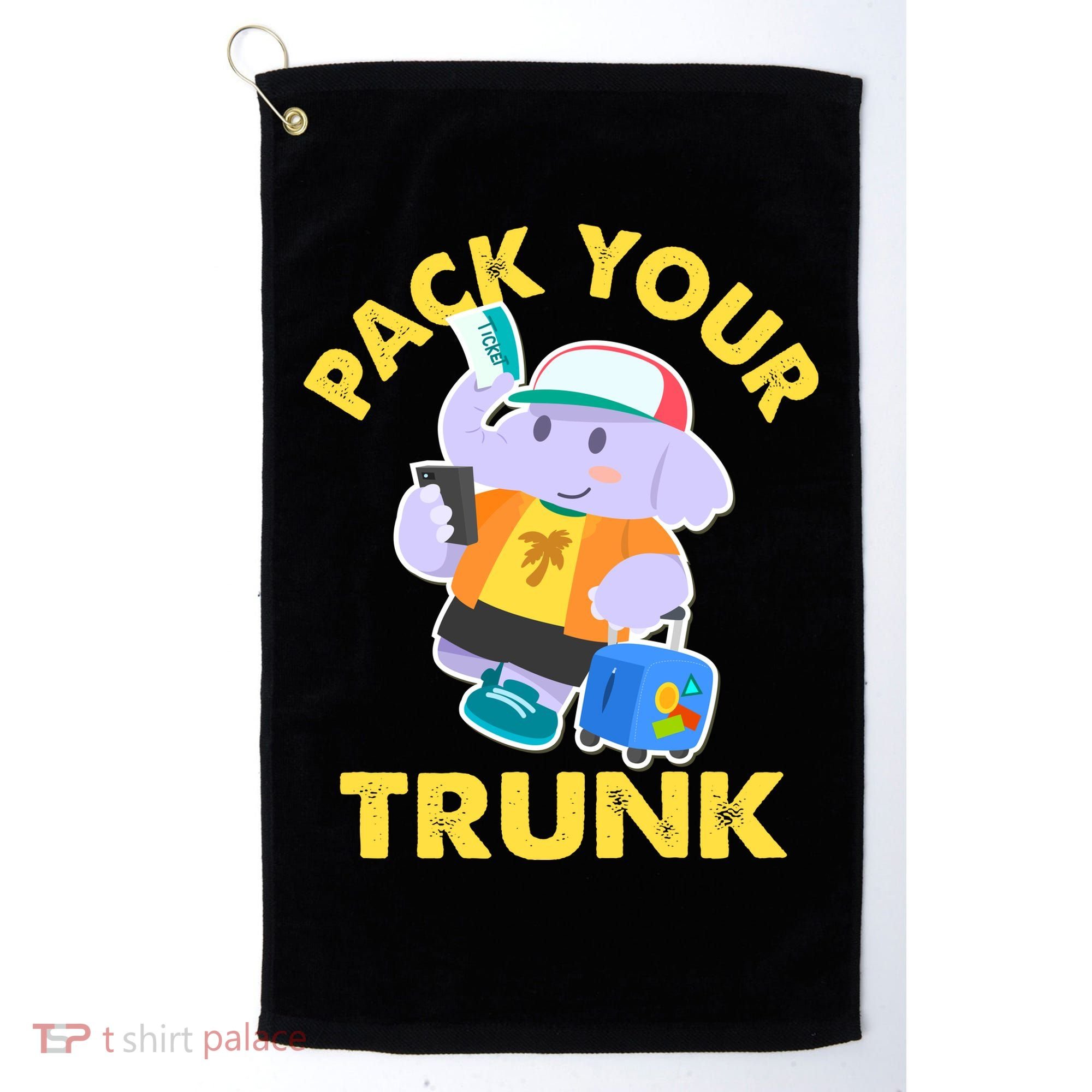 Funny Pack Your Trunk Elephant Golf Towel