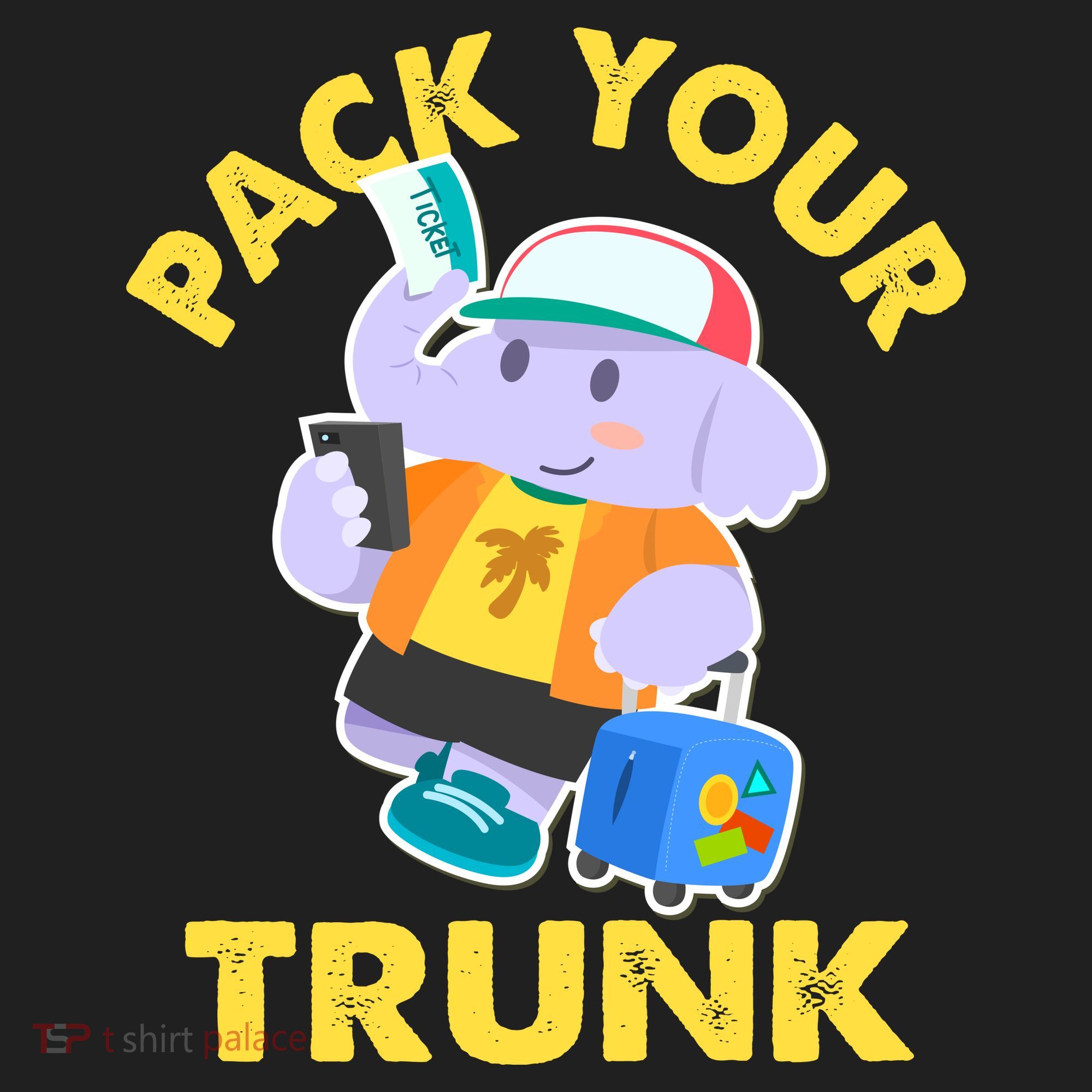 Funny Pack Your Trunk Elephant Golf Towel