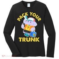 Funny Pack Your Trunk Elephant Women's Long Sleeve Shirt thumb 0