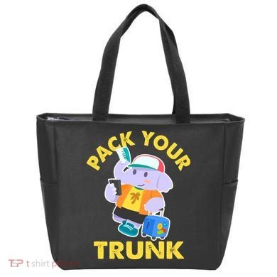 Funny Pack Your Trunk Elephant Tote Bag