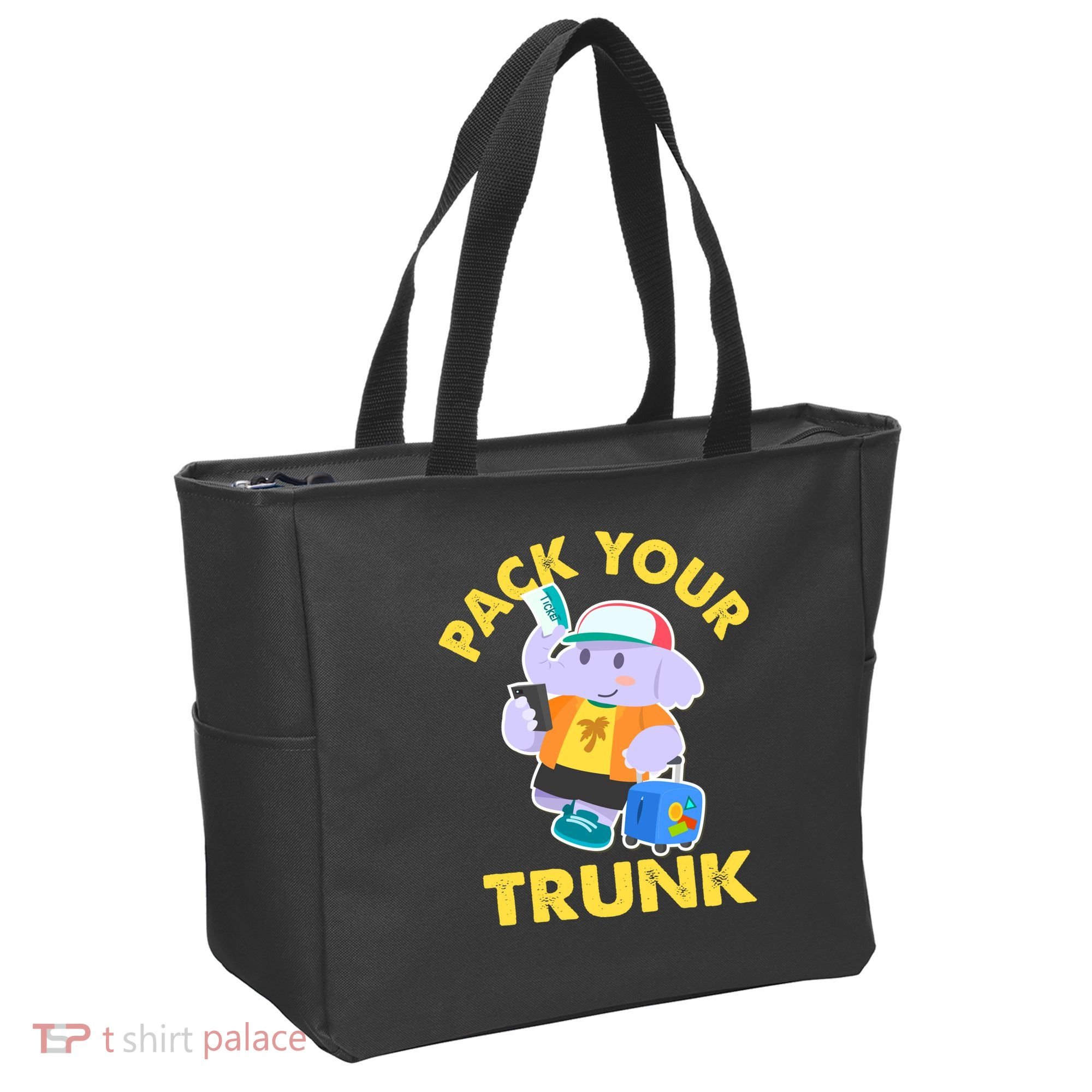 Funny Pack Your Trunk Elephant Tote Bag