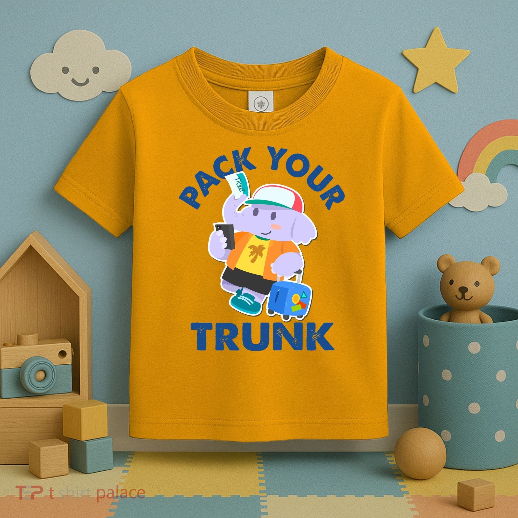 Funny Pack Your Trunk Elephant Toddler T-Shirt