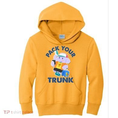 Funny Pack Your Trunk Elephant Kids Hoodie