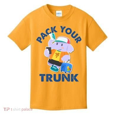 Funny Pack Your Trunk Elephant Kids T-Shirt