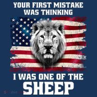 Freedom Patriot Your First Mistake Was Thinking I Was One Of The Sheep Apron thumb 3