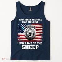 Freedom Patriot Your First Mistake Was Thinking I Was One Of The Sheep Tank Top thumb 2