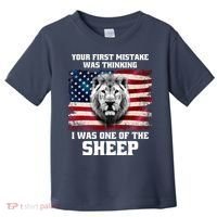 Freedom Patriot Your First Mistake Was Thinking I Was One Of The Sheep Toddler T-Shirt thumb 0