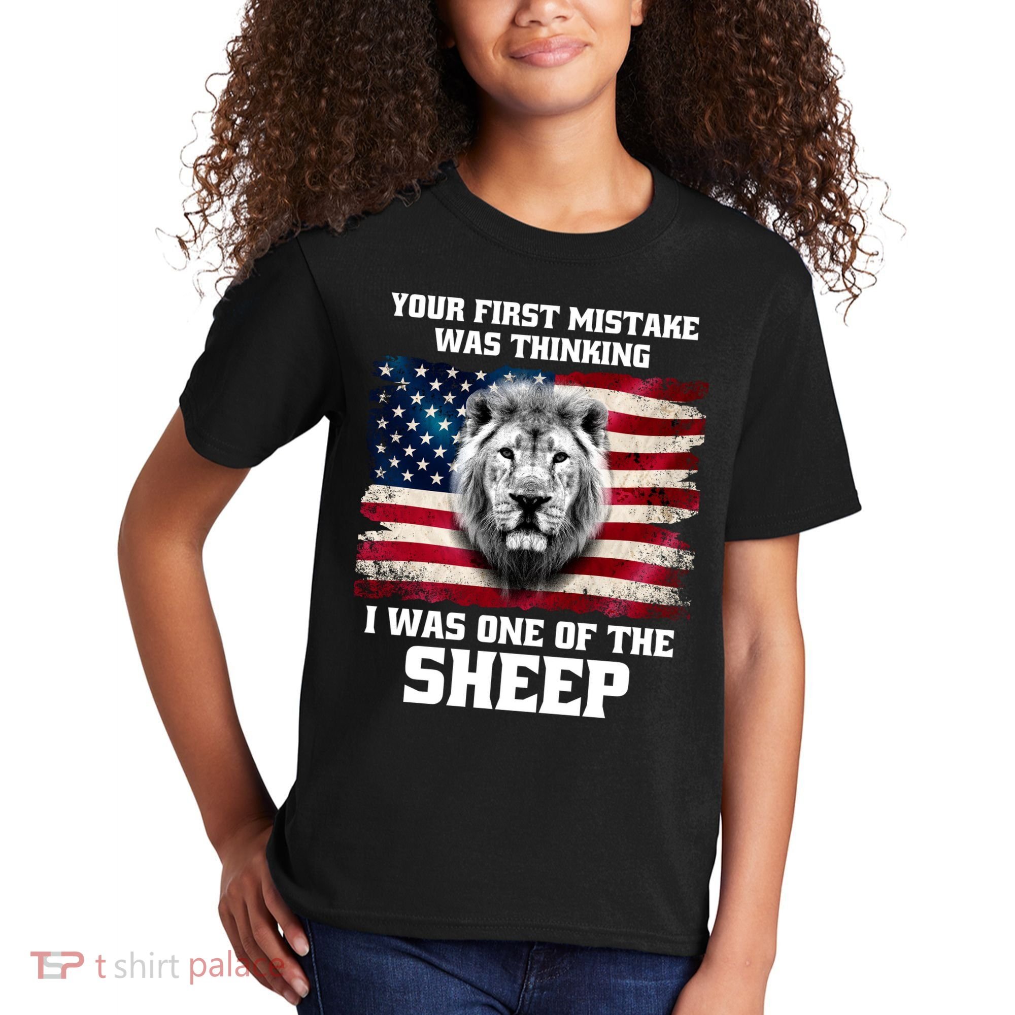 Freedom Patriot Your First Mistake Was Thinking I Was One Of The Sheep Kids T-Shirt