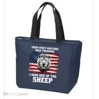 Freedom Patriot Your First Mistake Was Thinking I Was One Of The Sheep Tote Bag thumb 3