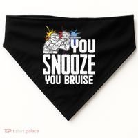 Funny Paintball You Snooze You Bruise USA-Made Doggie Bandana thumb 0