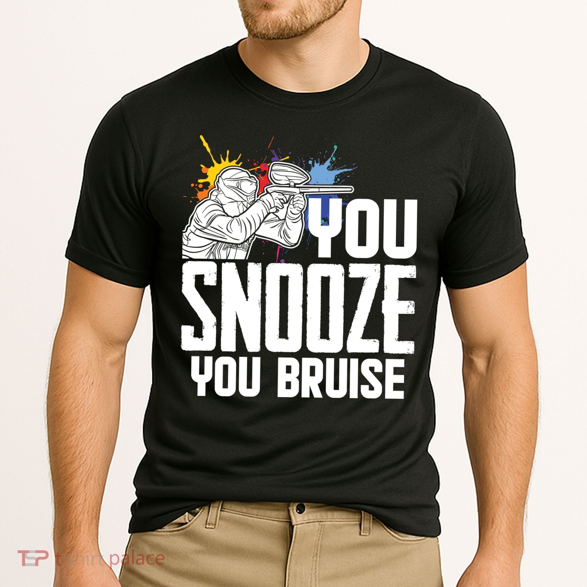Funny Paintball You Snooze You Bruise Cooling Performance Crew T-Shirt