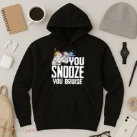 Funny Paintball You Snooze You Bruise Hoodie thumb 3