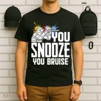 Funny Paintball You Snooze You Bruise T-Shirt thumb 6