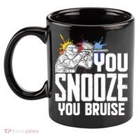 Funny Paintball You Snooze You Bruise 11oz C Handle Ceramic Mug thumb 2