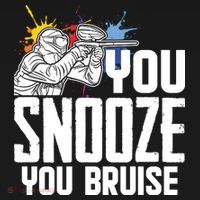 Funny Paintball You Snooze You Bruise Women's Hoodie thumb 2