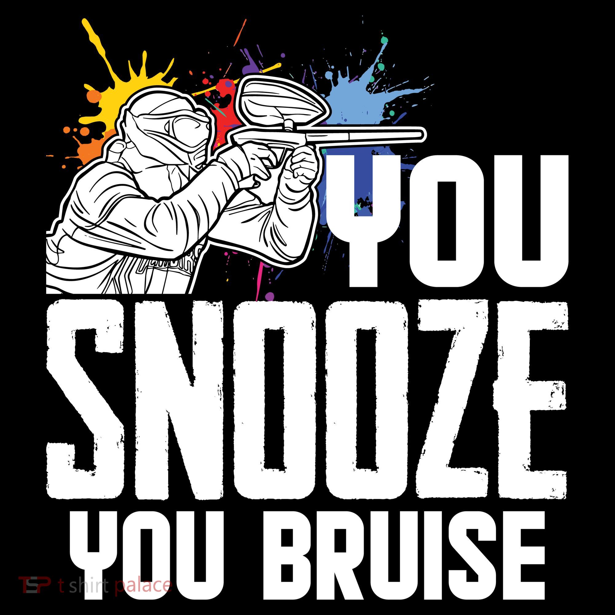 Funny Paintball You Snooze You Bruise Women's Hoodie