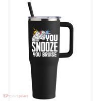 Funny Paintball You Snooze You Bruise 40oz Vacuum Insulated Stainless Steel Travel Tumbler thumb 0