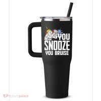 Funny Paintball You Snooze You Bruise 40oz Vacuum Insulated Stainless Steel Travel Tumbler thumb 2