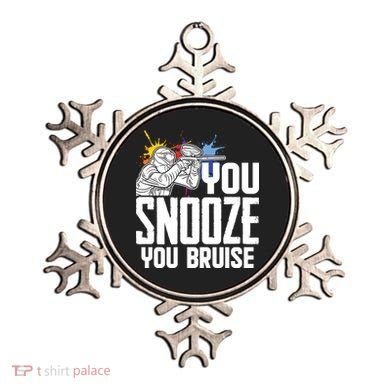 Funny Paintball You Snooze You Bruise Ornament
