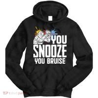 Funny Paintball You Snooze You Bruise Tie Dye Hoodie thumb 0