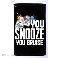 Funny Paintball You Snooze You Bruise Golf Towel thumb 0