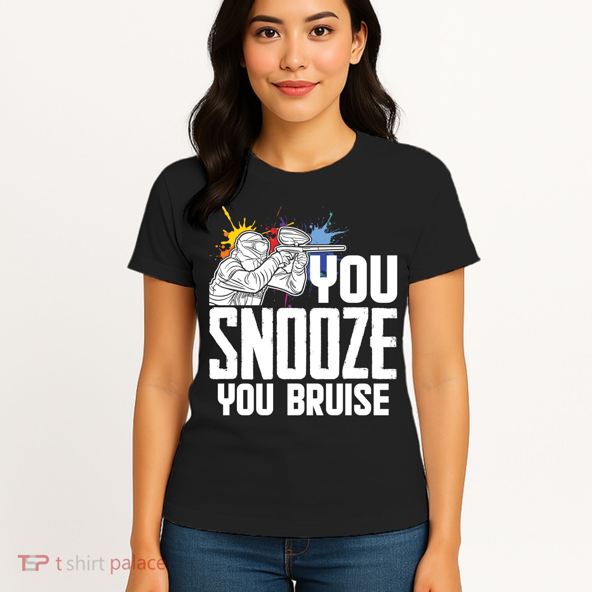 Funny Paintball You Snooze You Bruise Women's T-Shirt