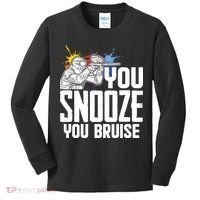 Funny Paintball You Snooze You Bruise Kids Long Sleeve Shirt thumb 0