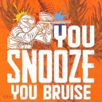 Funny Paintball You Snooze You Bruise Kati Licensed 12" Camo Cuffed Beanie thumb 2