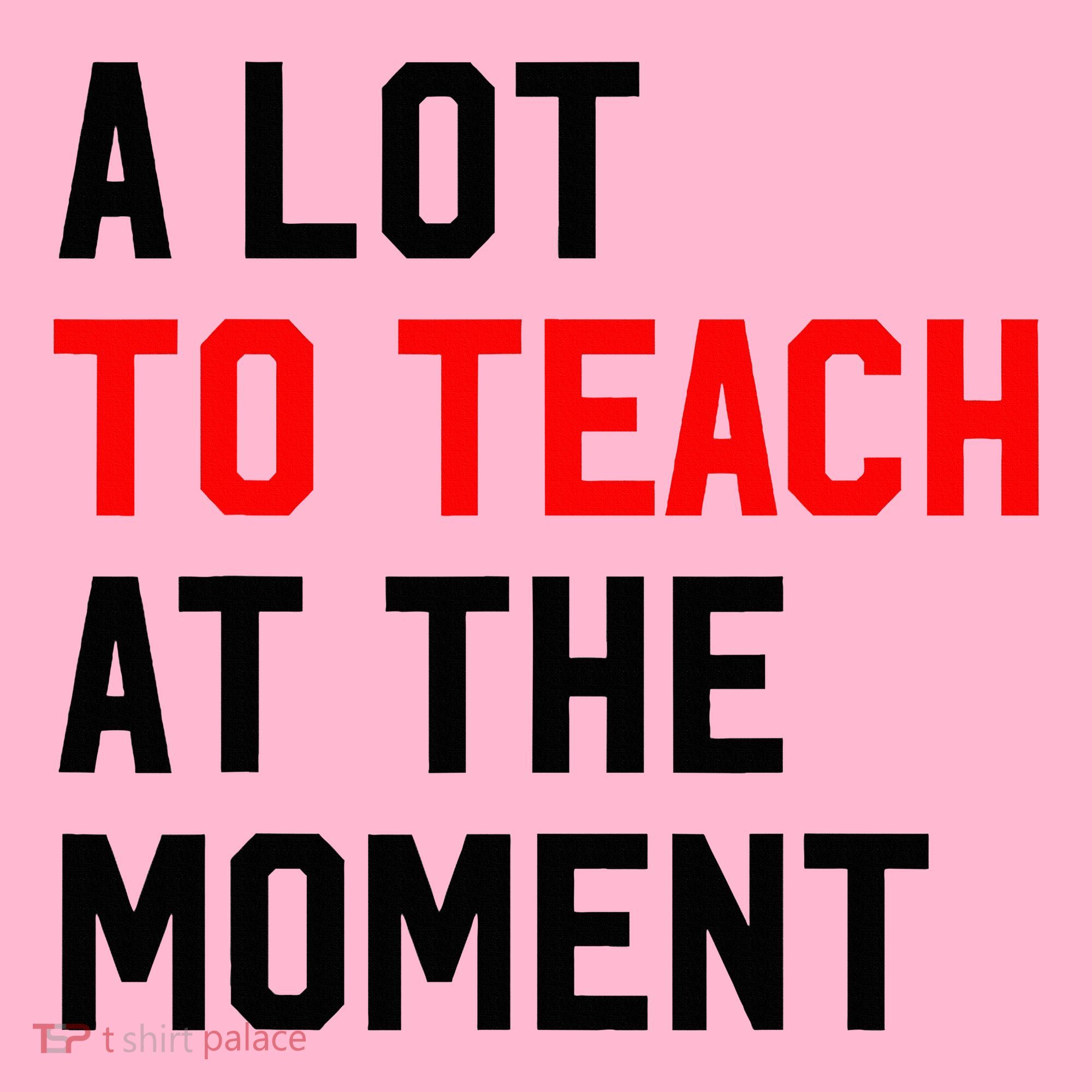 Funny Quote A Lot To Teach At The Moment Teacher Coaster