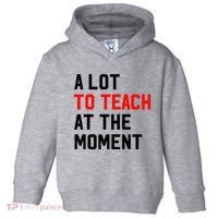 Funny Quote A Lot To Teach At The Moment Teacher Toddler Hoodie thumb 0