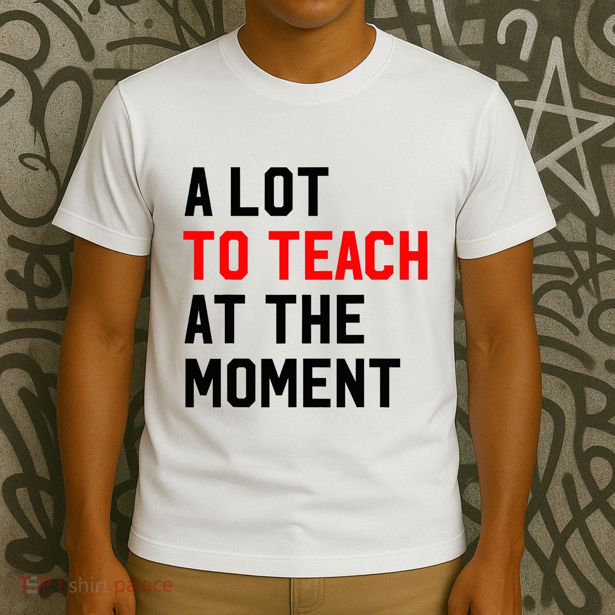 Funny Quote A Lot To Teach At The Moment Teacher T-Shirt