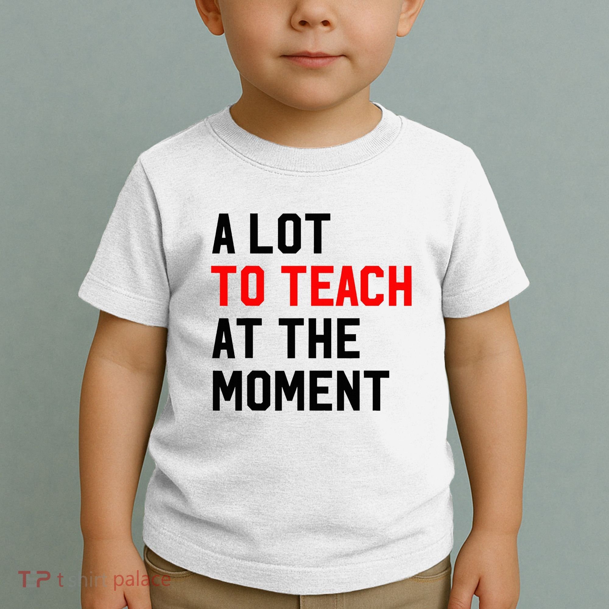 Funny Quote A Lot To Teach At The Moment Teacher Toddler T-Shirt