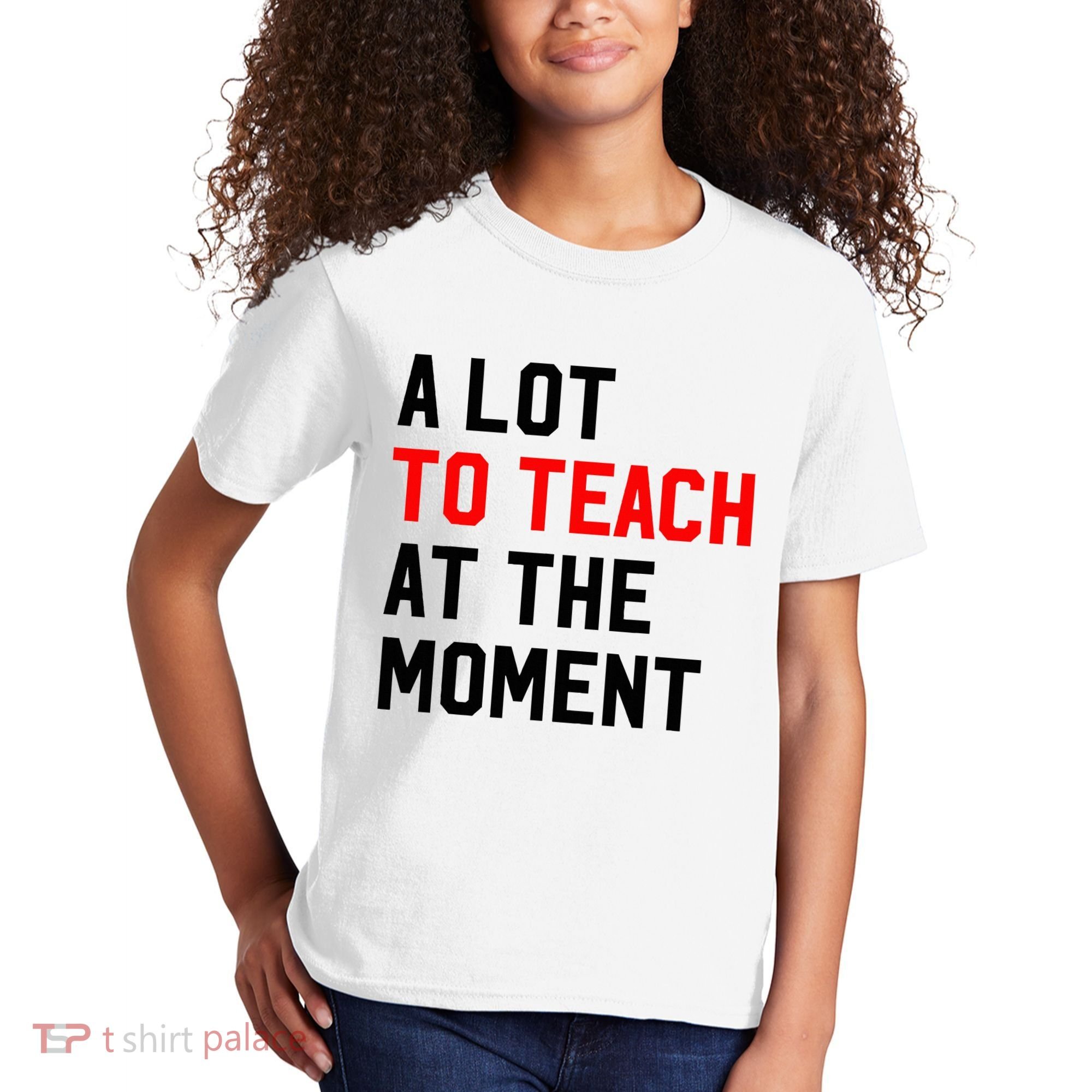 Funny Quote A Lot To Teach At The Moment Teacher Kids T-Shirt