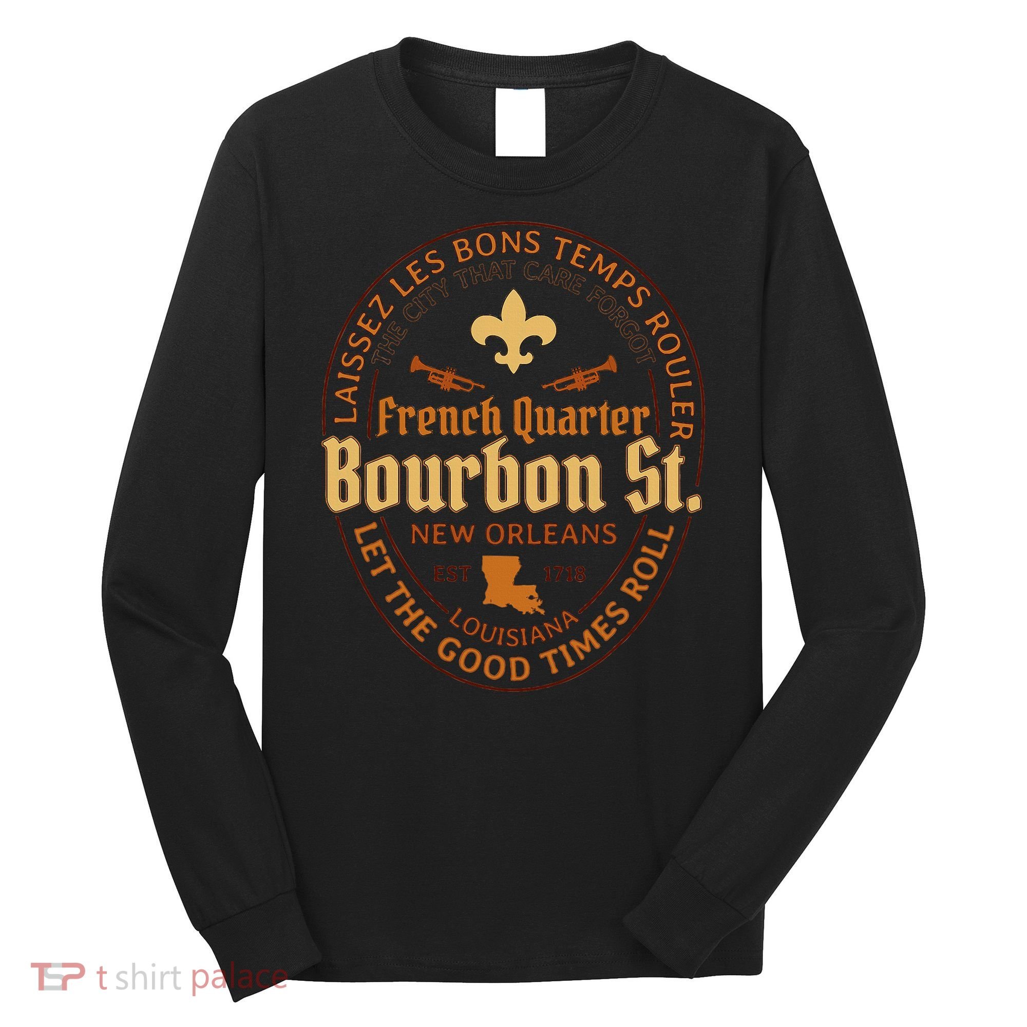 French Quarter Bourbon St New Orleans Souvenir Long Sleeve Shirt