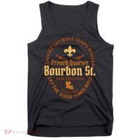 French Quarter Bourbon St New Orleans Souvenir Tank Top thumb 0