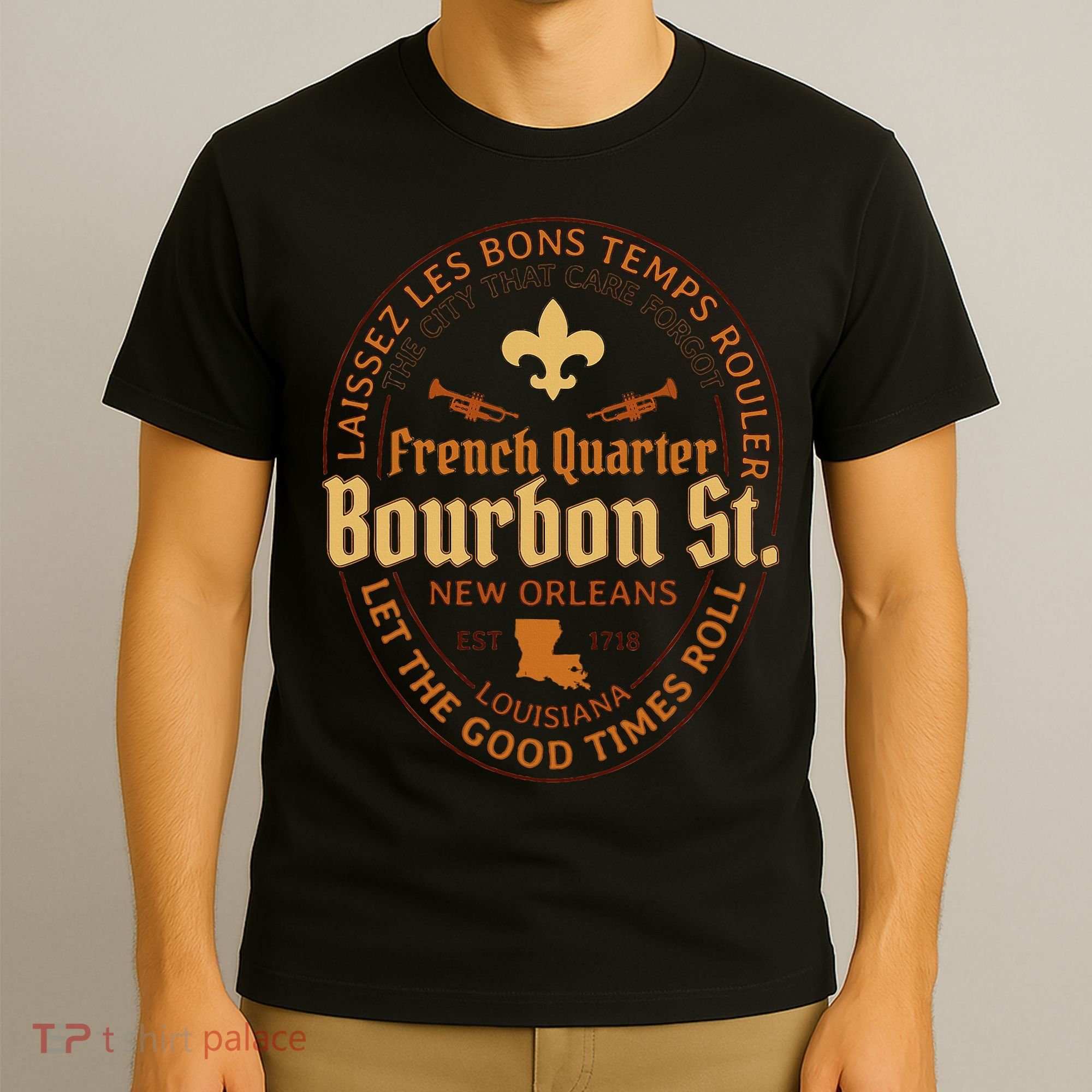 French Quarter Bourbon St New Orleans Souvenir T-Shirt