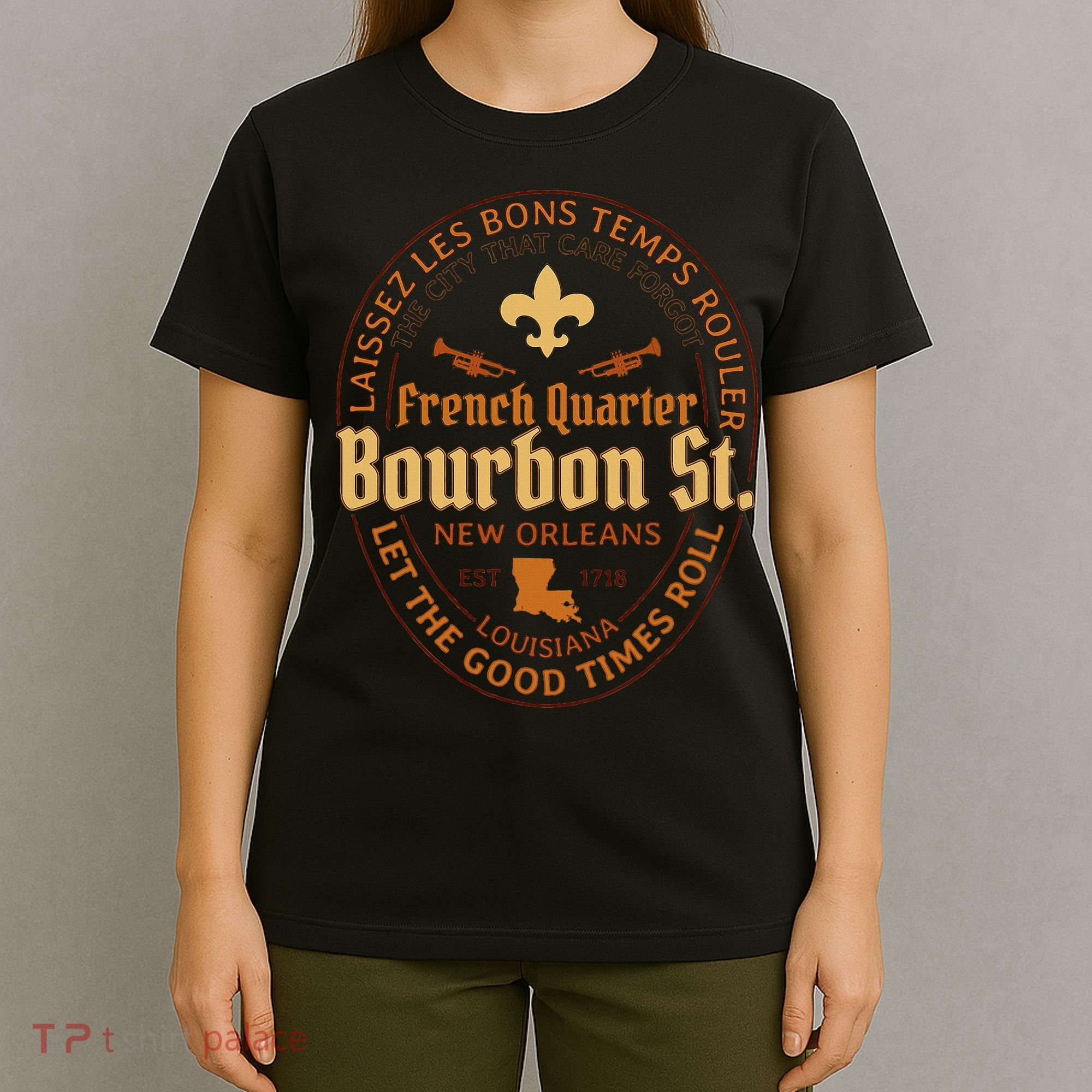 French Quarter Bourbon St New Orleans Souvenir T-Shirt