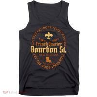 French Quarter Bourbon St New Orleans Souvenir Tank Top thumb 0