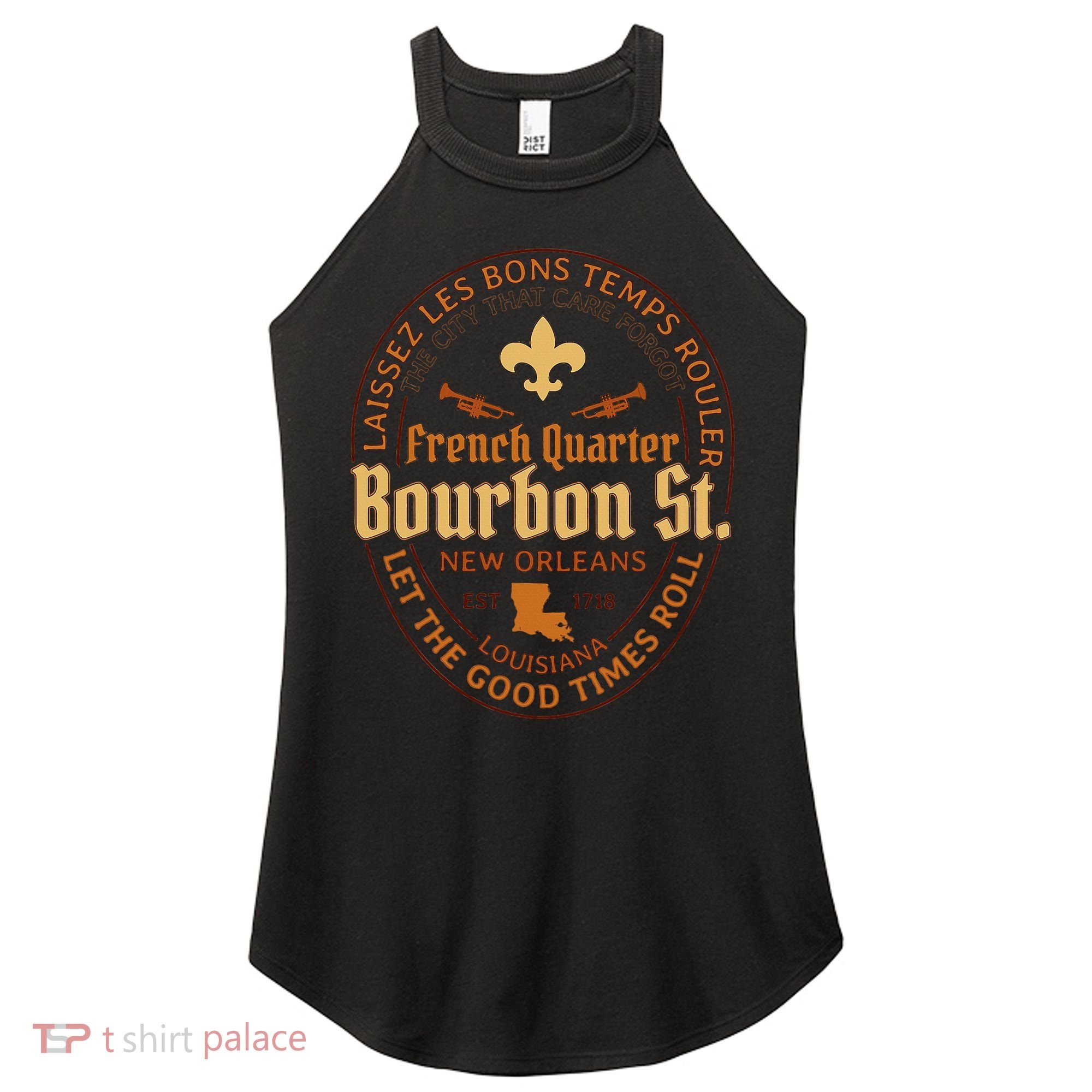 French Quarter Bourbon St New Orleans Souvenir Women's Perfect Tri Rocker Tank