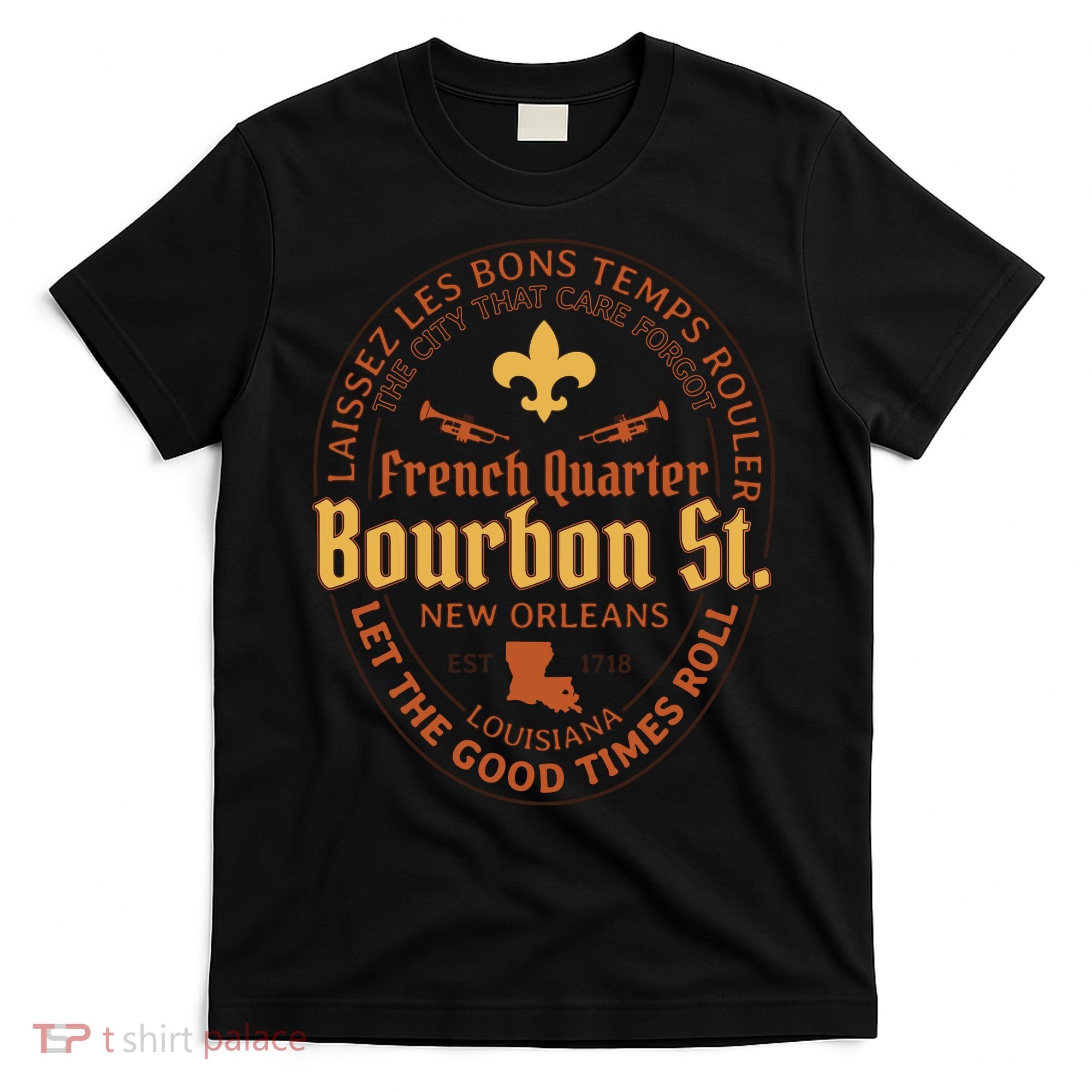 French Quarter Bourbon St New Orleans Souvenir Gift T-Shirt