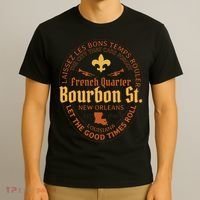 French Quarter Bourbon St New Orleans Souvenir Gift T-Shirt thumb 3