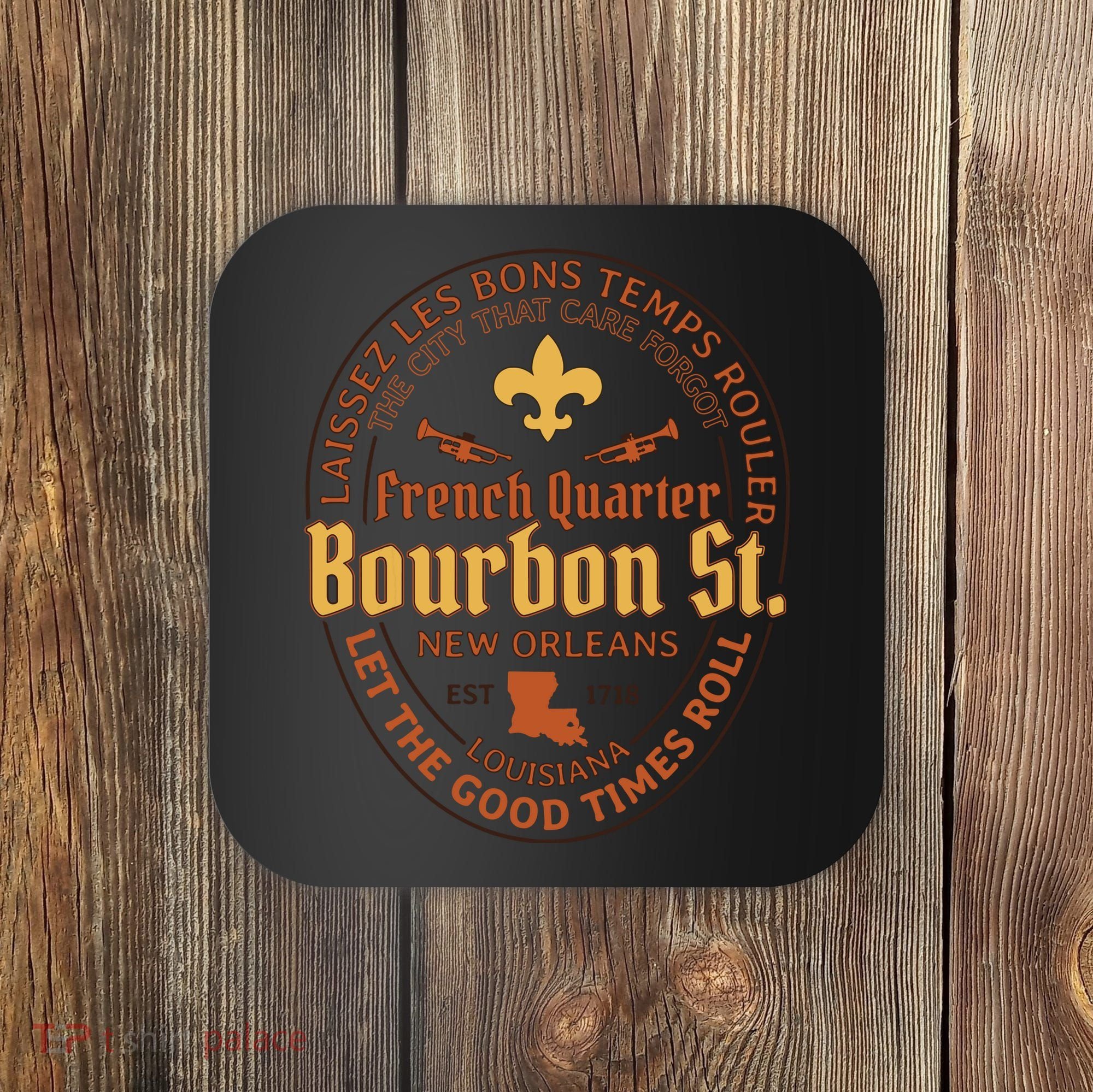 French Quarter Bourbon St New Orleans Souvenir Gift Coaster