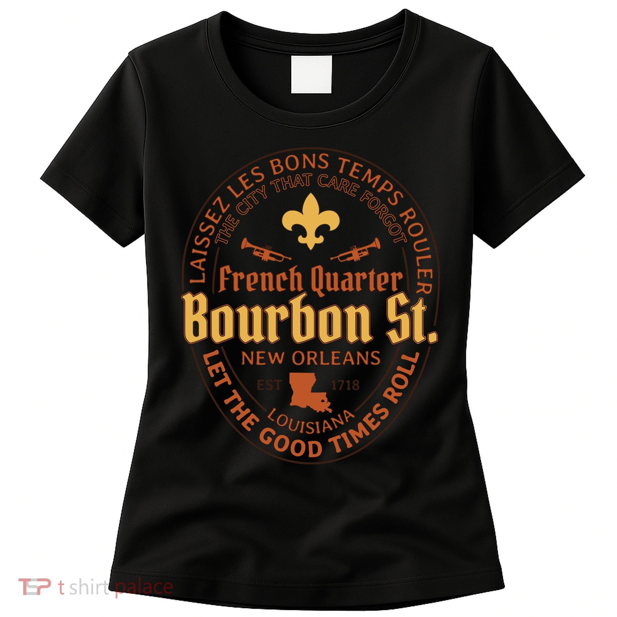 French Quarter Bourbon St New Orleans Souvenir Gift Women's T-Shirt