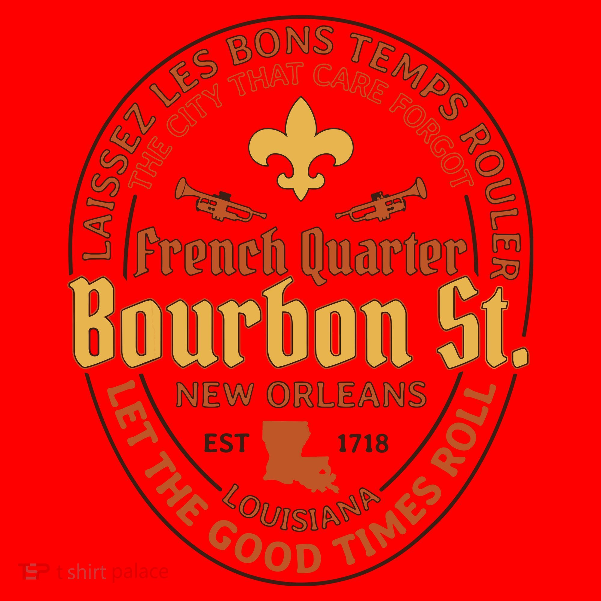 French Quarter Bourbon St New Orleans Souvenir Gift Santa Hat