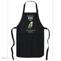 Funny Quaker Biting Quaker Parrot Joke Monk Parrot Apron thumb 0