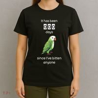 Funny Quaker Biting Quaker Parrot Joke Monk Parrot T-Shirt thumb 4