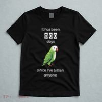 Funny Quaker Biting Quaker Parrot Joke Monk Parrot T-Shirt thumb 5
