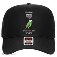 Funny Quaker Biting Quaker Parrot Joke Monk Parrot Hat thumb 0