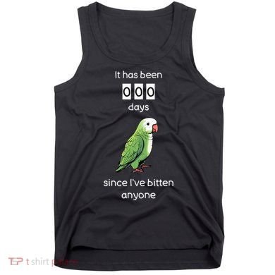 Funny Quaker Biting Quaker Parrot Joke Monk Parrot Tank Top