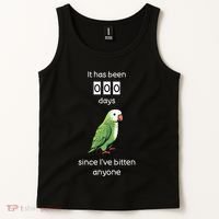 Funny Quaker Biting Quaker Parrot Joke Monk Parrot Tank Top thumb 2